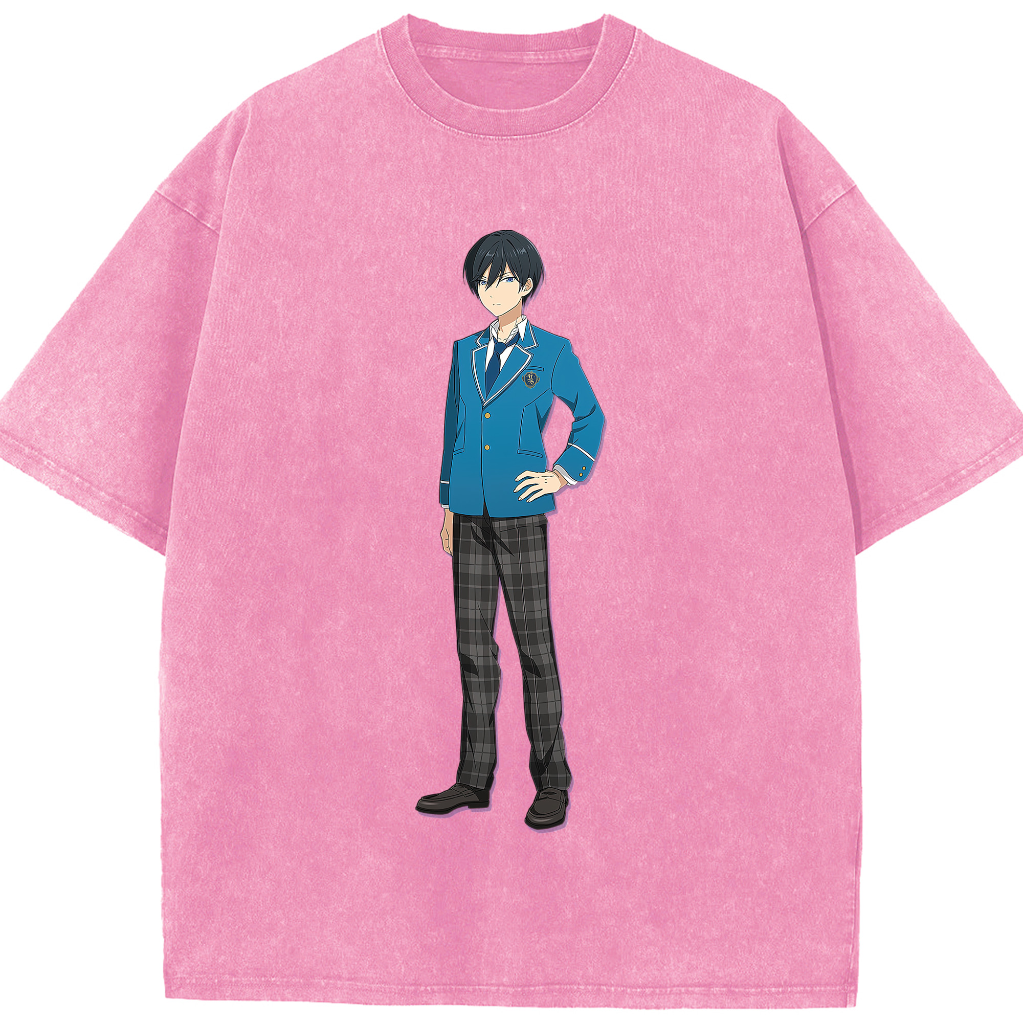 （画像用） あんさんぶるスターズ! Ensemble Stars 綿100% ヴィンテージ風 半袖Tシャツ（フロントプリント）